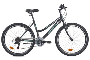 Велосипед горный, 26 ″, черный/зеленый