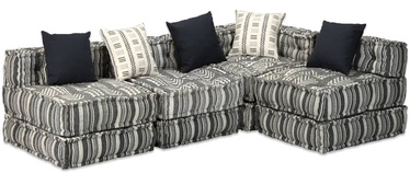 Пуф VLX 4-Seater Modular 244982, серый, 132 см x 200 см x 58 см