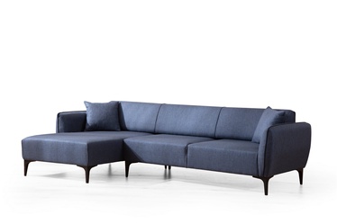 Stūra dīvāns Hanah Home Belissimo, zila, kreisais, 140 x 270 x 67 cm