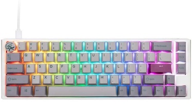 Klaviatūra Ducky One 3 SF One 3 SF Cherry MX Blue Angļu (US), balta/pelēka/violeta/gaiši pelēka