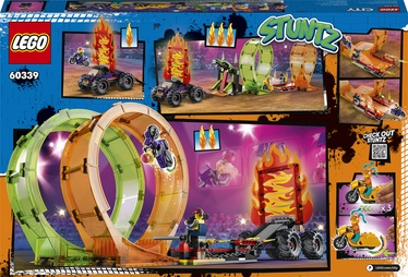 Konstruktor LEGO City e Kaskadinių triukų arena su dviguba kilpa 60339