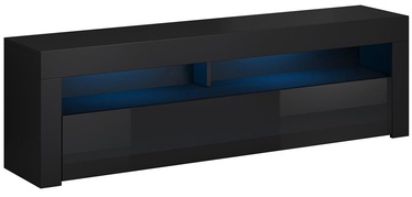 ТВ стол Vivaldi Meble Mex, черный, 1400 мм x 350 мм x 500 мм