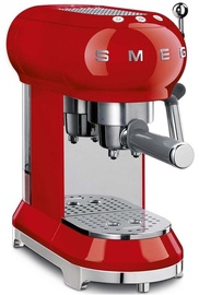 Pusautomātiskais kafijas automāts Smeg Retro-Style ECF01RDEU