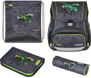 Школьный рюкзак Herlitz Loop Plus - Dragon Tale Set, многоцветный