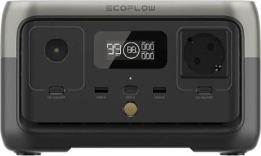 Lādētājs-akumulators (Power bank) EcoFlow ECOFLOW RIVER 2, 104000 mAh, 300 - 600 W, pelēka