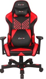 Игровое кресло Clutchchairz Crank Onylight Edition, 52 x 56.5 x 37 - 45 см, черный/красный