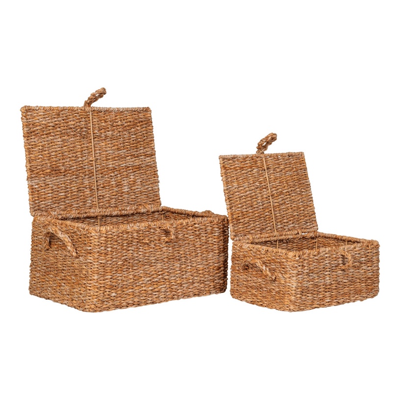 Korvide komplekt, esemete hoidmiseks House Nordic Bogra, liivakarva pruun, 40 x 28 x 20 cm