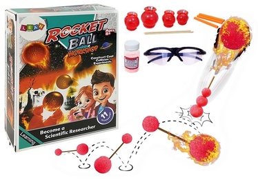 Radošais komplekts LEAN Toys Rocket Ball, sarkana