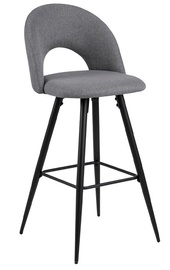 Bāra krēsls Ayla, melna/gaiši pelēka, 55 cm x 45 cm x 105 cm