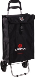 Сумка для покупок с колесами Flamingo Trolley, черный, 40 л