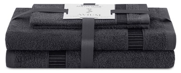 Набор полотенец для ванной AmeliaHome Avium, графитовый, 30 x 50 cm/50 x 90 см/70 x 130 cm, 3 шт.