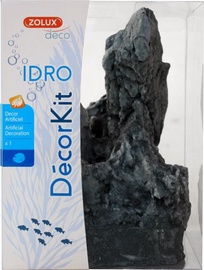 Декорация аквариума Zolux Idro Black Stone 352165, черный, 14.8 см