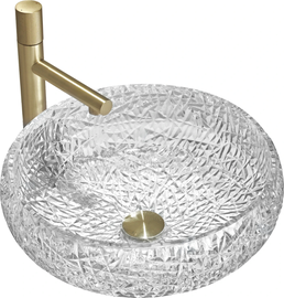 Vannas istabas izlietne Mexen Celia, stikls, 440 mm x 440 mm x 170 mm