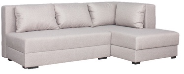 Stūra dīvāns-gulta Bodzio Judyta Classic, krēmkrāsa, labais, 155 x 225 cm x 77 cm