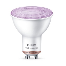 Светодиодная лампочка Philips Wiz LED, многоцветный, GU10, 4.7 Вт, 345 лм