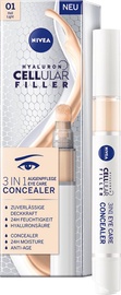 Maskuojanti priemonė Nivea Hyaluron Cellular Filler 3in1 01 Light, 4 ml