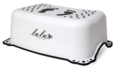Подставка-ступенька Maltex Lulu Design, пластик, белый/черный