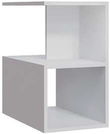 Журнальный столик Kalune Design Larmon Side Table, белый, 60 см x 36 см x 64 см