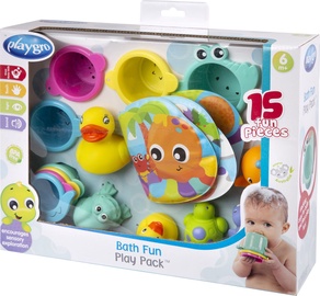 Vannas rotaļlietu komplekts Playgro Bath Fun Play Pack, daudzkrāsaina