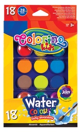 Краска акварель Colorino 54737PTR, 18 шт.