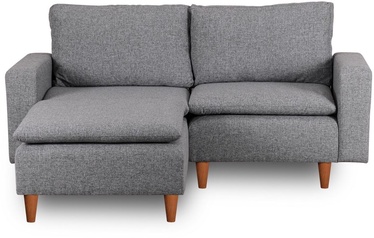 Stūra dīvāns Hanah Home Lungo Mini, gaiši pelēka, kreisais, 180 x 154 x 78 cm