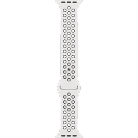 Ремешок Apple 41mm Nike Sport Band, белый/черный