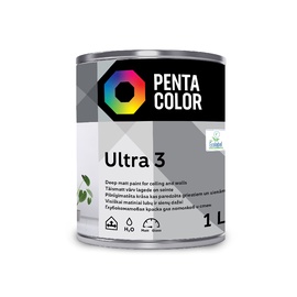 Дисперсионная краска Pentacolor Ultra Mat, белый, 1 л