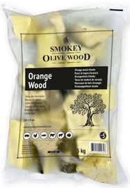 Koka gabali Smokey Olive Wood Orange Nº5 N5-01, apelsīna koks, 5 kg, koka