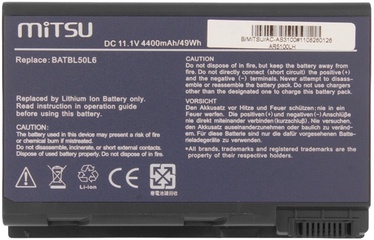 Аккумулятор для ноутбука Mitsu, 4.4 Ач, Li-Ion