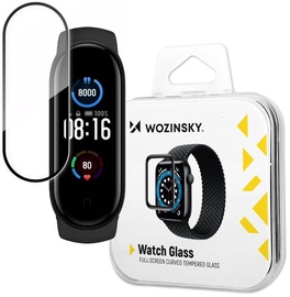 Aizsargstikls Wozinsky Hybrid Glass Xiaomi Mi Band 5, caurspīdīga/melna