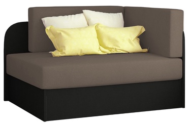 Bērnu dīvāns- gulta Rosa Alova 10, Alova 04, brūna/melna, 75 x 104 cm x 60 cm