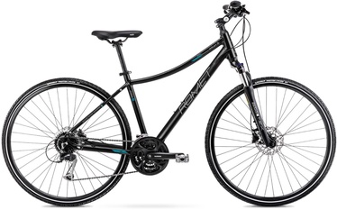 Велосипед гибридный Romet Orkan 5D, 28 ″, 20" (49.53 cm) рама, черный/бирюзовый