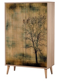 Шкафчики Kalune Design Multibox 729, коричневый/многоцветный, 80 см x 36 см x 127 см