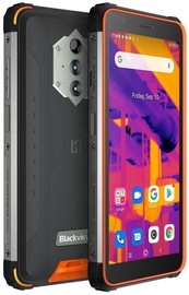 Mobiiltelefon Blackview BV6600 Pro, must/oranž, 4GB/64GB