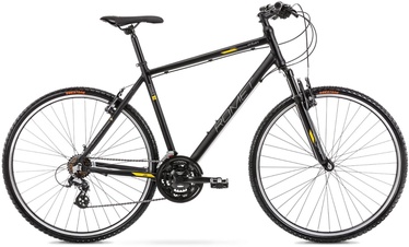 Velosipēds hibrīds Romet Orkan M, 28 ", 21" (52.07 cm) rāmis, zelta/melna