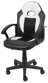 Biroja krēsls Luka 557984, 54.5 x 57 x 85 - 95 cm, balta/melna