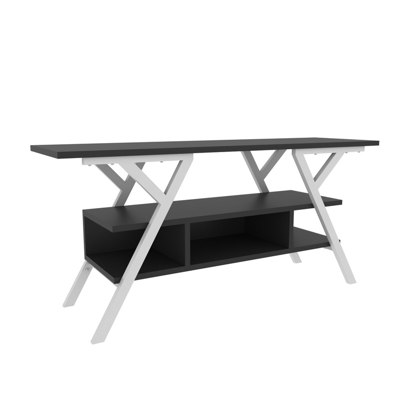 TV-laud Kalune Design Minerva, antratsiit/valge, 35 cm x 120 cm x 55 cm