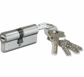 Slēdzenes cilindrs Kale Kilit 164BNE, eiropas (din) standarts, 62 mm, niķeļa