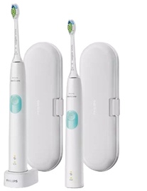 Электрическая зубная щетка Philips Sonicare ProtectiveClean 4300 HX6807/35, белый/зеленый