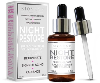 Serums Biovene Night Restore Super Glow, 30 ml, sievietēm