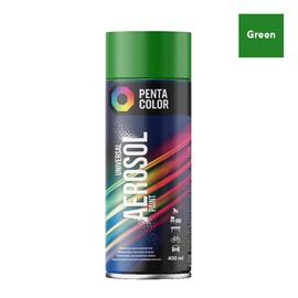 Krāsu aerosoli Pentacolor Universal, preču zīmes, zaļa, 0.4 l