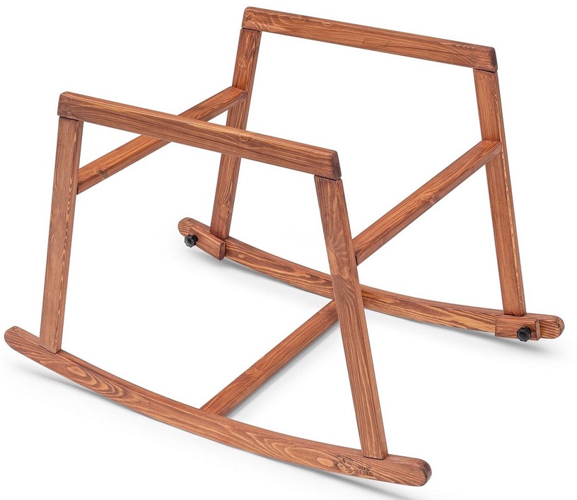Šūpulis mazuļiem Kalune Design Hier Cradle, pelēka/ozola, 90 x 58 cm