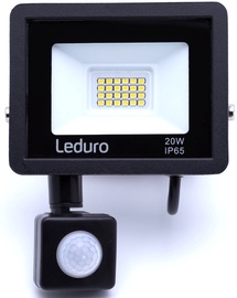 Prožektors LEDURO Pro 20 46521S, 20 W, 1850 lm, 4500 °K, IP65, melna