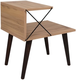 Ночной столик Kalune Design Cross 854KLN3306, сосновый, 40 x 50 см x 55 см
