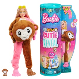 Nukk Barbie Cutie Reveal Jungle Monkey HKR01, 29 cm