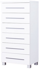 Kummut Bodzio Panama PA24, valge, 44x60x122 cm