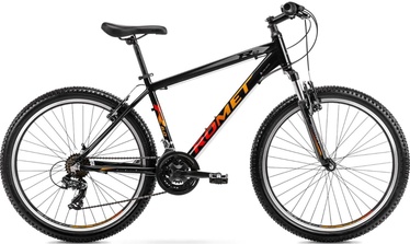 Велосипед горный Romet Rambler R6.0, 26 ″, 17" рама, черный/oранжевый