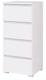 Комод Cama Meble Coco C7 4S, белый, 41x45x97 см