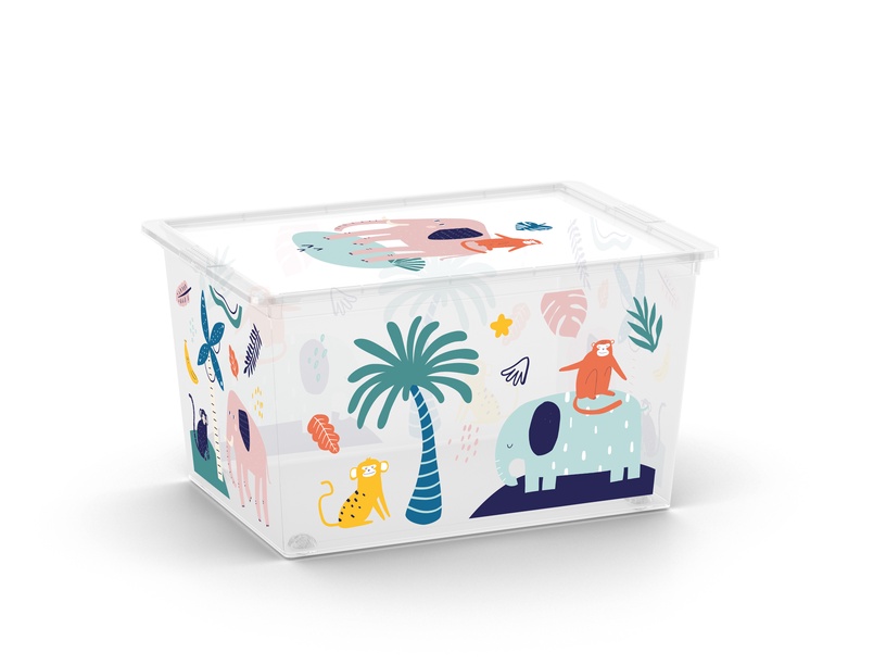 Kaanega hoiukarp Kis C Box Style, 50 l, mitmevärviline, 55 x 38.5 x 30.5 cm