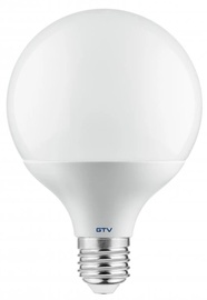 Лампочка GTV LED, G95, теплый белый, E27, 18 Вт, 1600 лм